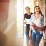 Real estate agent having a conversation with the client