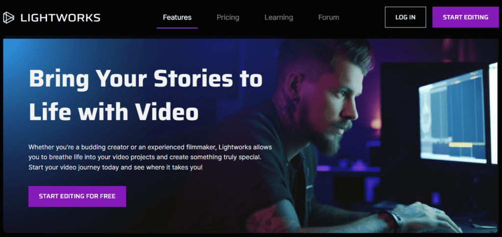 Lightworks screenshot