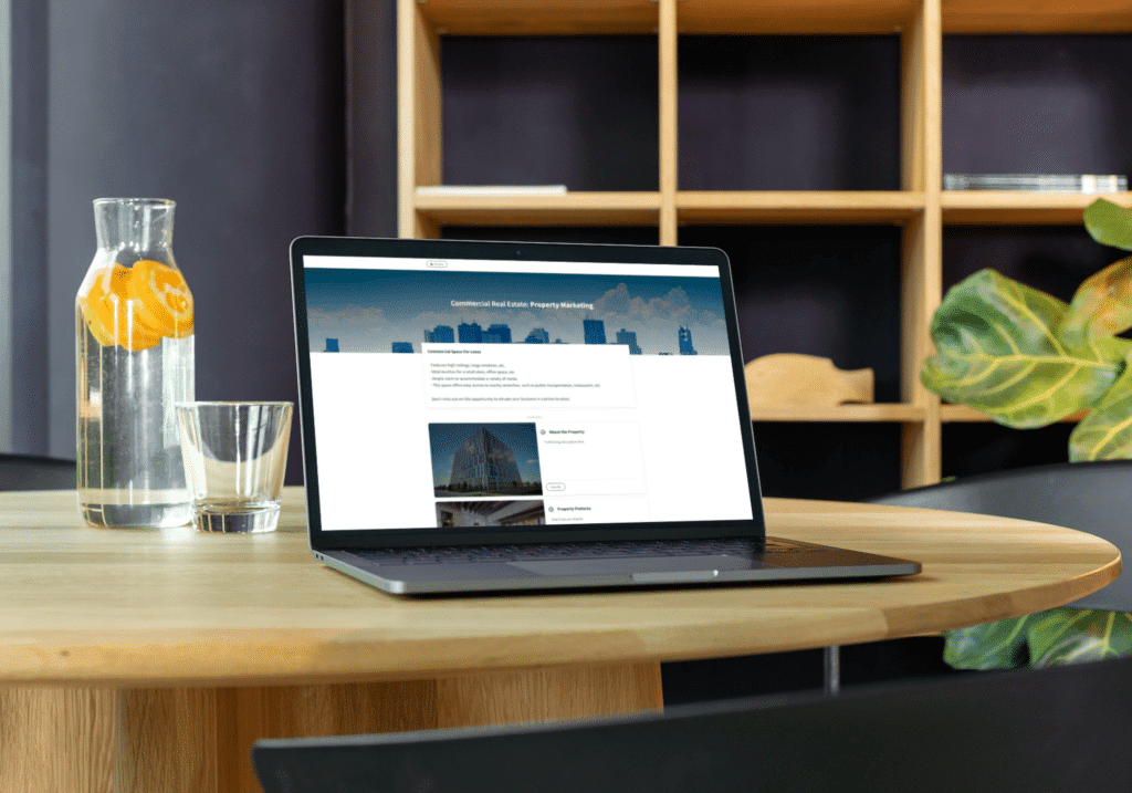 laptop with listing presentation prepared