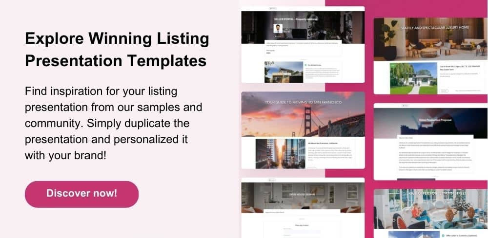 listing presentation template