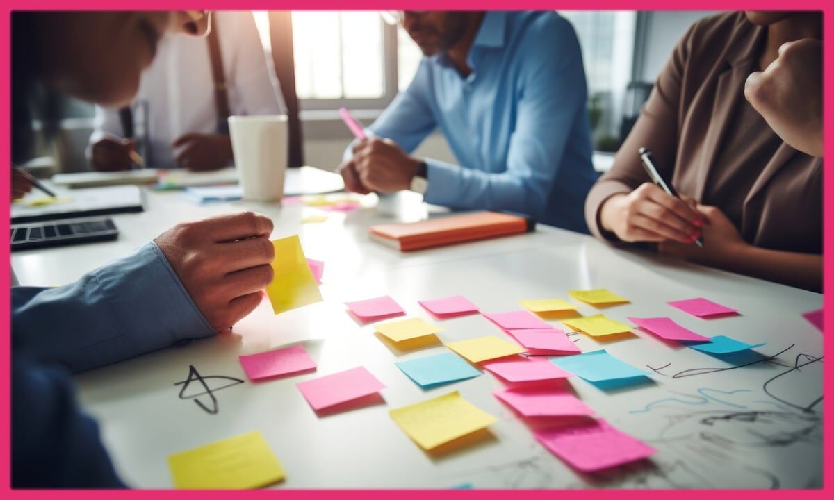 Writing pen meeting office. AI generated Image by rawpixel.