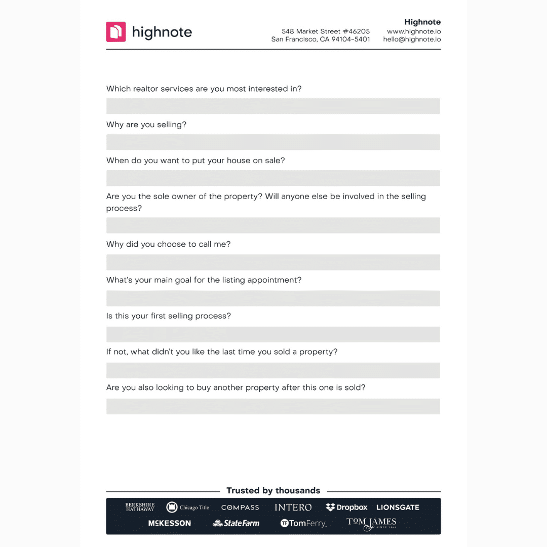 hignote questions